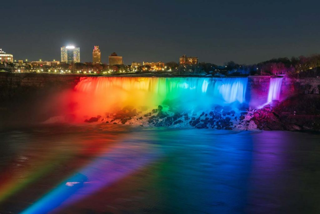 Niagara Falls at Night - Illumination Light Show