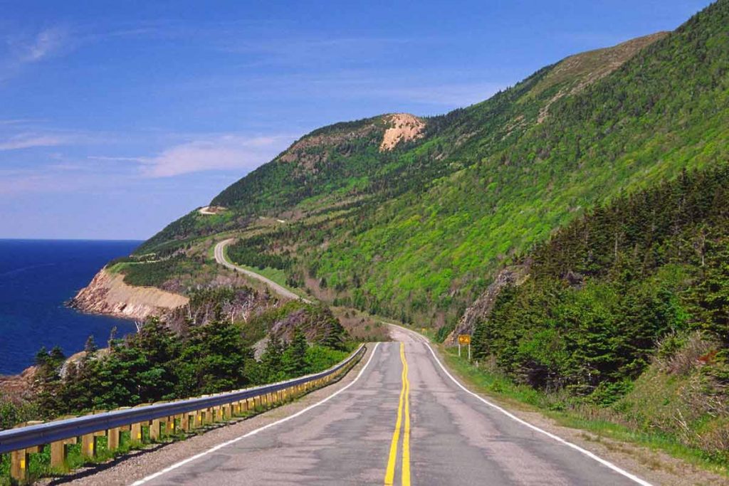 Cabot Trail on Cape Breton Island Nova Scotia