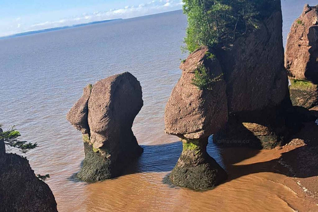 Flowerpot Rocks Bay of Fundy at Fundy Coast