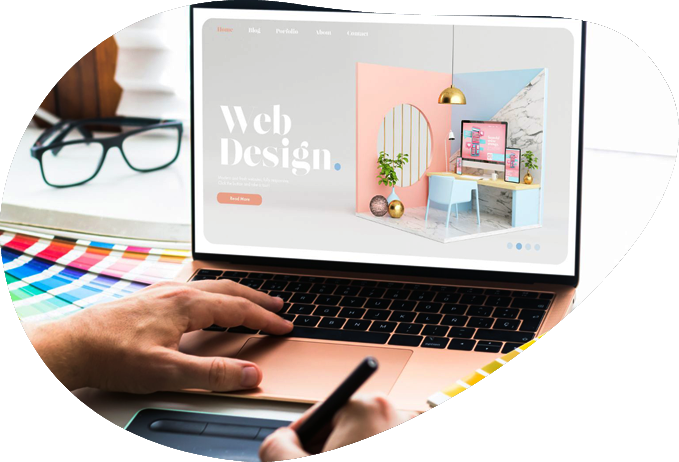 Website design ellipse shape banner