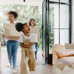 Family and their first buy home