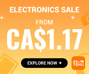 Temu Canada Electronics Promo Sale