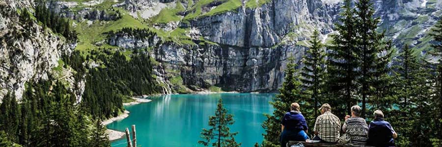 Discover Switzerland - Lake Oeschinen in Bernese Oberland