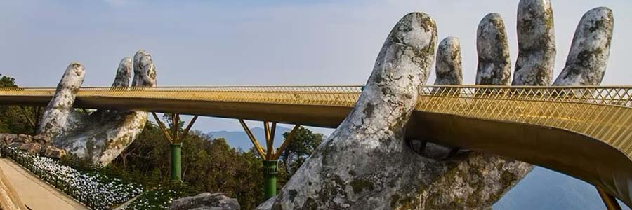 Discover Vietnam - Golden Bridge in Danang