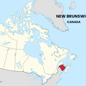 New Brunswick Stat Holidays and Map