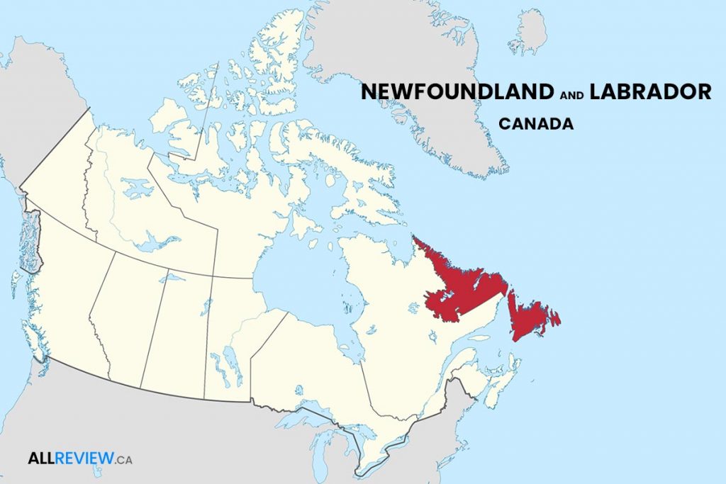 Newfoundland and Labrador Stat Holidays and Map