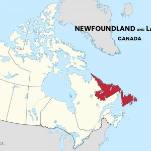 Newfoundland and Labrador Stat Holidays and Map