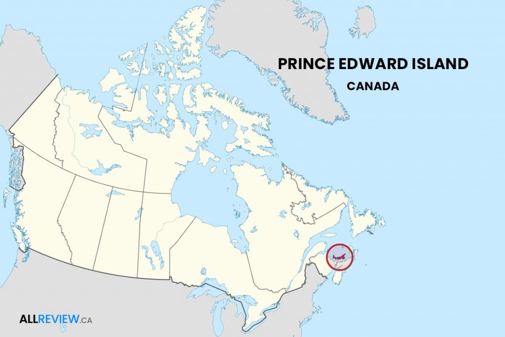 Prince Edward Island Stat Holidays and Map