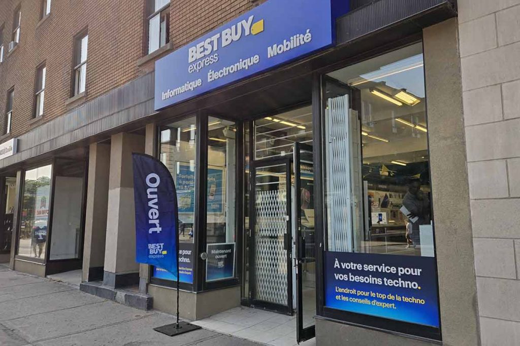 Best Buy Express Tech Store front view