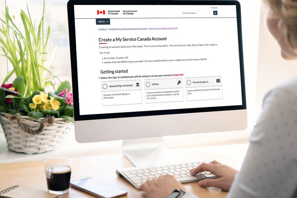 Registering My Service Canada Account Online