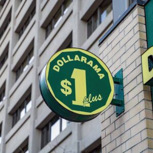 Dollarama retail logo sign in Toronto