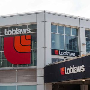 Loblaws logo signage in Jarvis Toronto