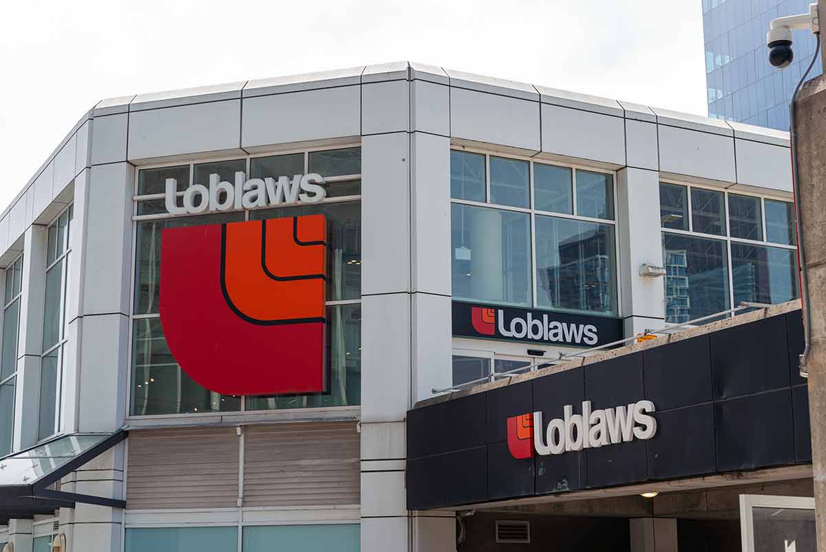Loblaws logo signage in Jarvis Toronto