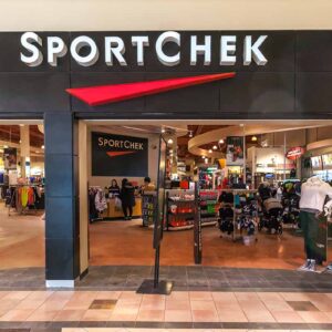 Sport Chek storefront in Hillcrest Mall Toronto