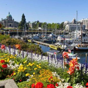 Inner Harbor in downtown of Victoria BC