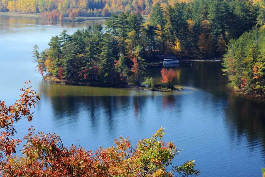 Bon Echo Provincial Park in Fall Season scenery