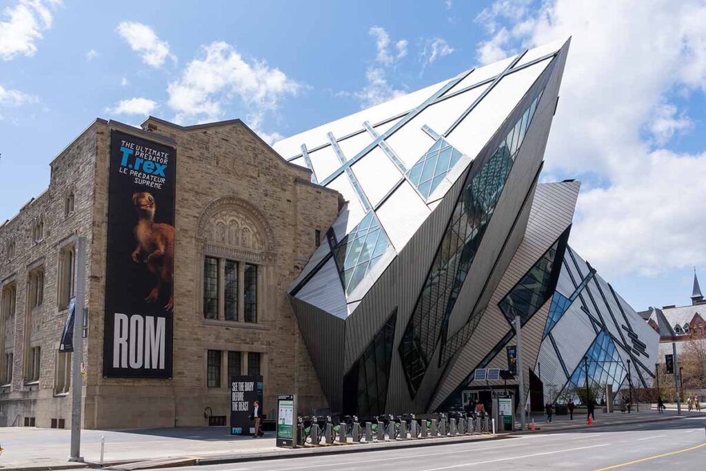 Royal Ontario Museum (ROM) building in Toronto